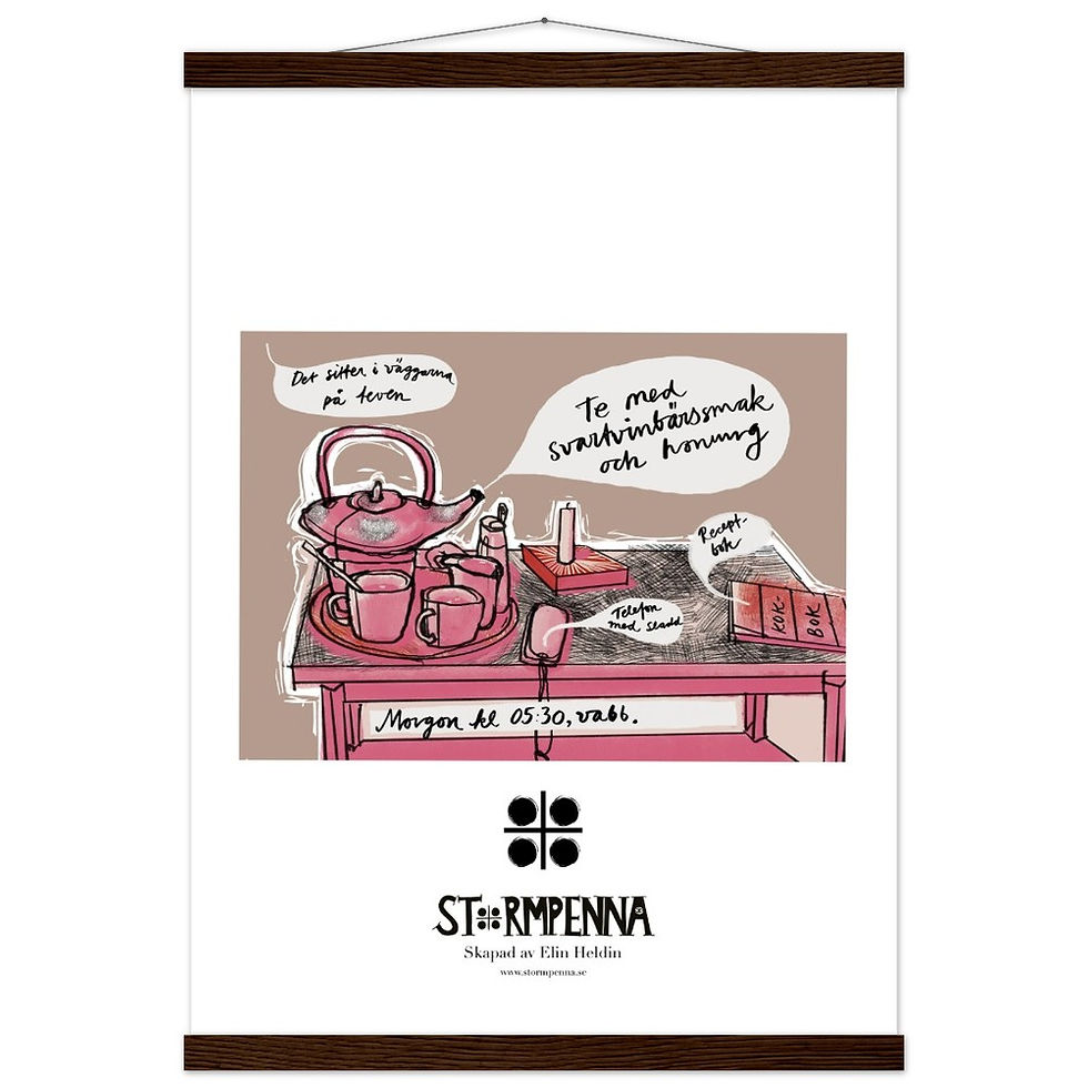 Miniatyrbild: Poster med hängare - TEA TIME