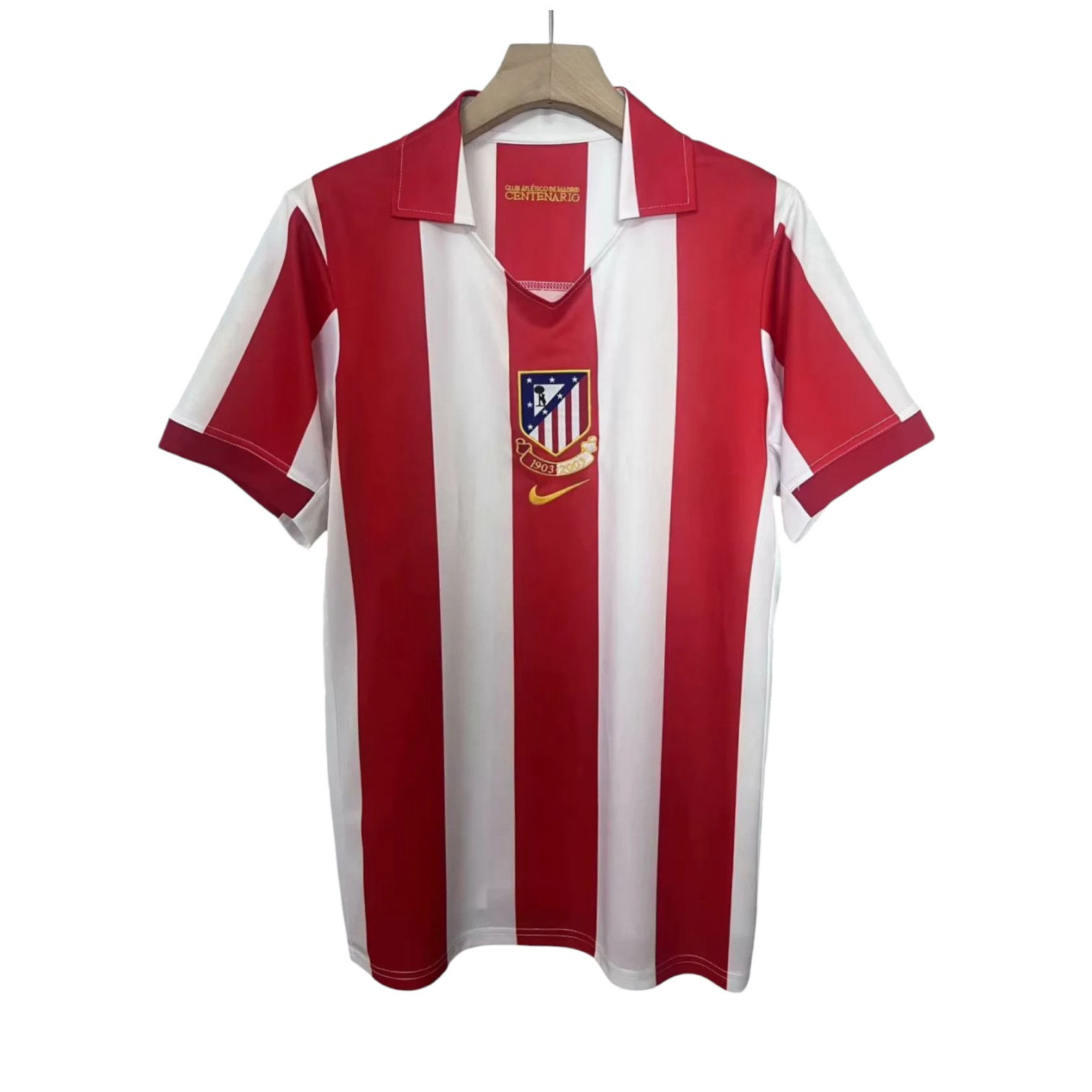 Retro Atlético Madrid 100th Anniversary Home Shirt 2003/2004