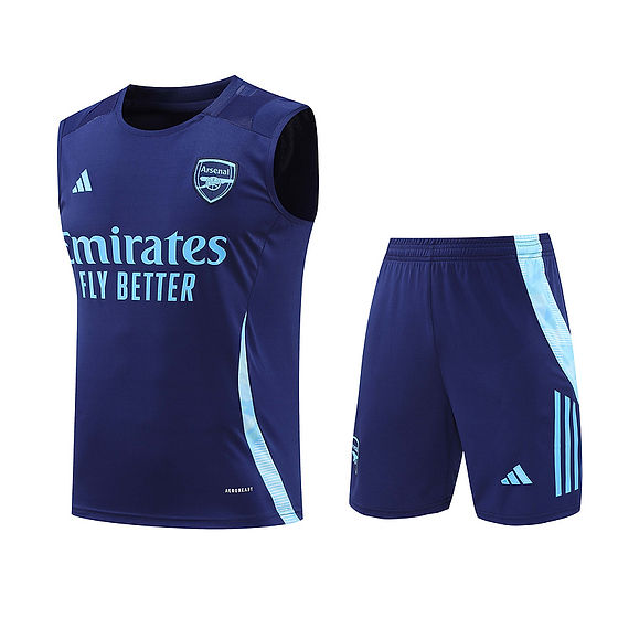 Arsenal 2024/2025 Training Vest Kit Blue Club Retros