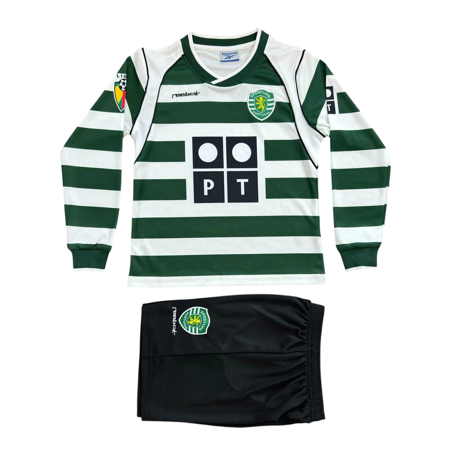 Retro Sporting Lisbon LS Home Kids Kit 2001/2003