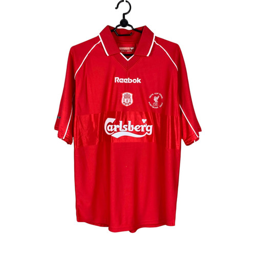 ウェア Liverpool 2000 2001 2002  2001-02 Liverpool Reebok Padded Bench Coat - 9/10 - (M)