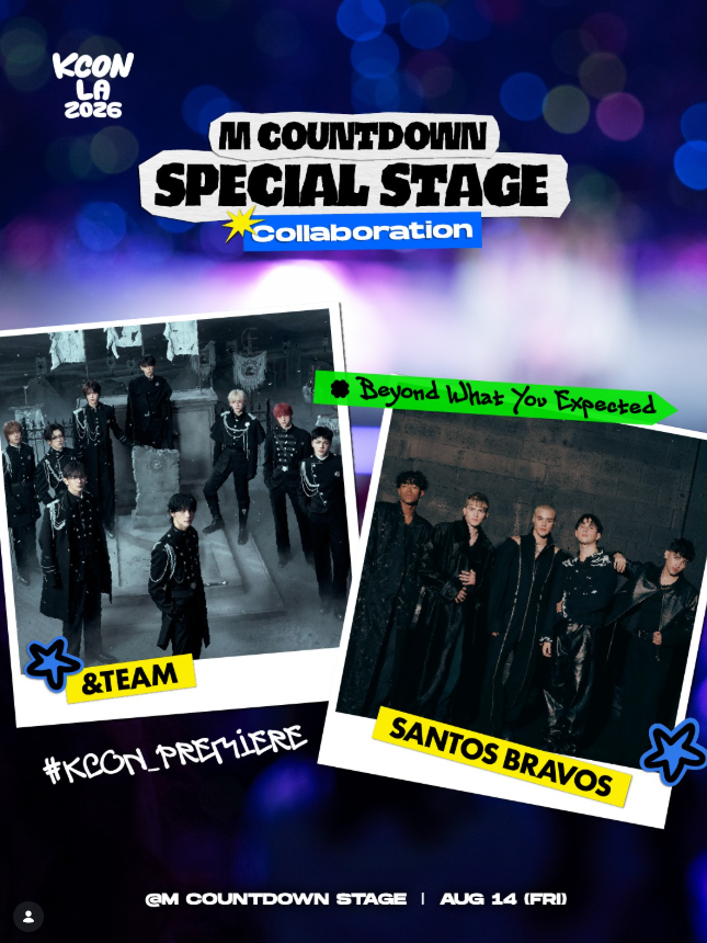 Two Worlds, One Rhythm: Santos Bravos and &TEAM Confirmed for a Massive Collaboration Stage at KCON 2026!