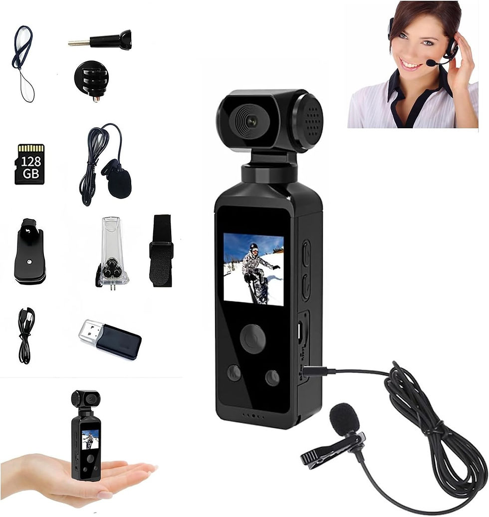 Thumbnail: Ships From the US Mainland 4K Pocket Gimbal Camera Anti-Shake Waterproof Vlog Ca
