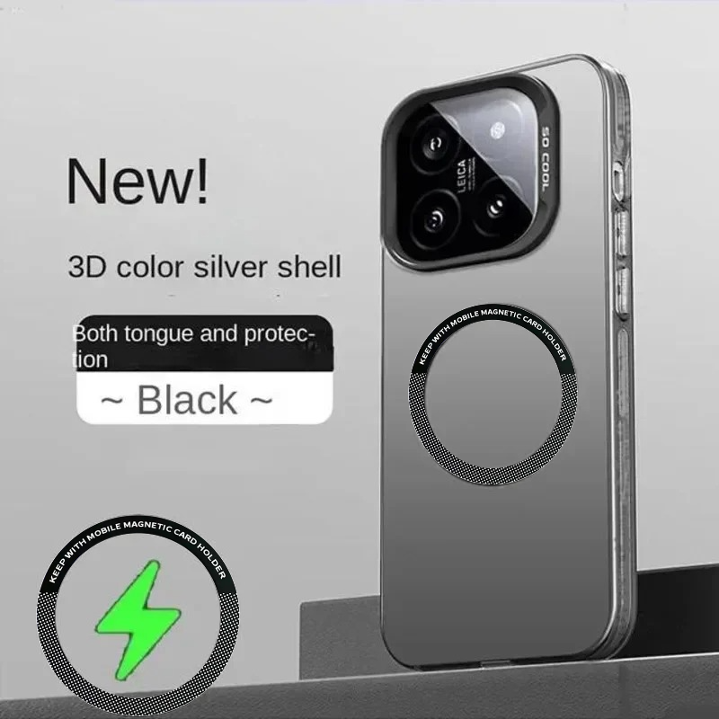 Thumbnail: Luxury For Magsafe Wireless Charger Matte Frosted Case For Xiaomi 15T 15TPro 15/