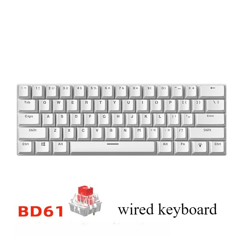 Thumbnail: Teclado Mecánico 60% Gaming Keyboard Gamer Mechanical Keyboards PC Teclados Lap