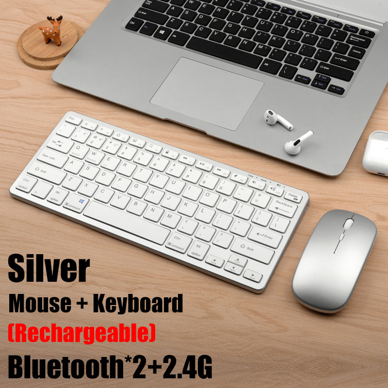 Thumbnail: Wireless Keyboard Bluetooth 5.0&2.4G Mini Multimedia teclado bluetooth For Lapto
