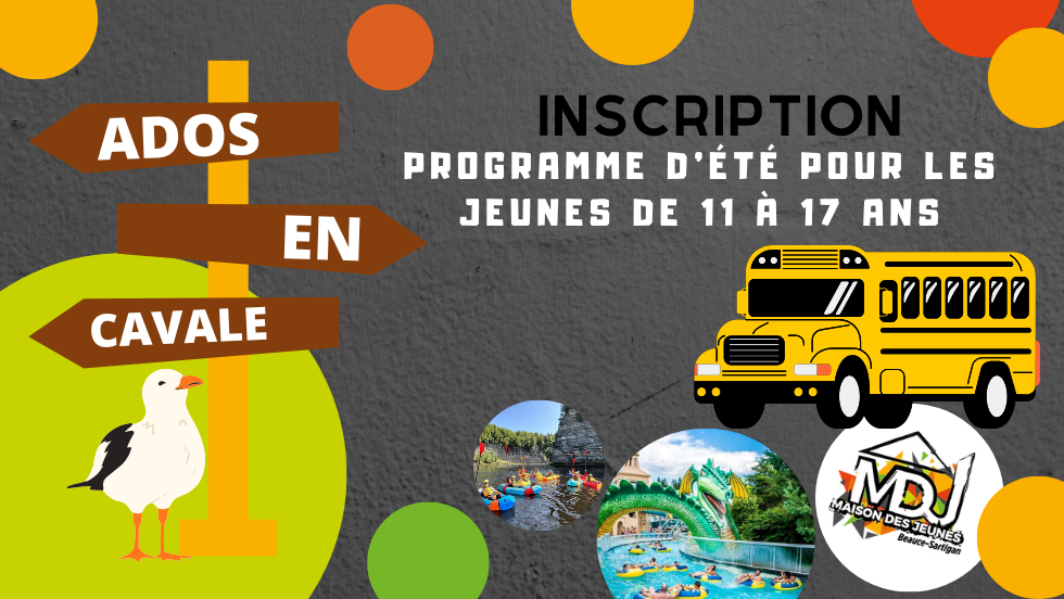 Inscriptions - Ados en cavale 2026