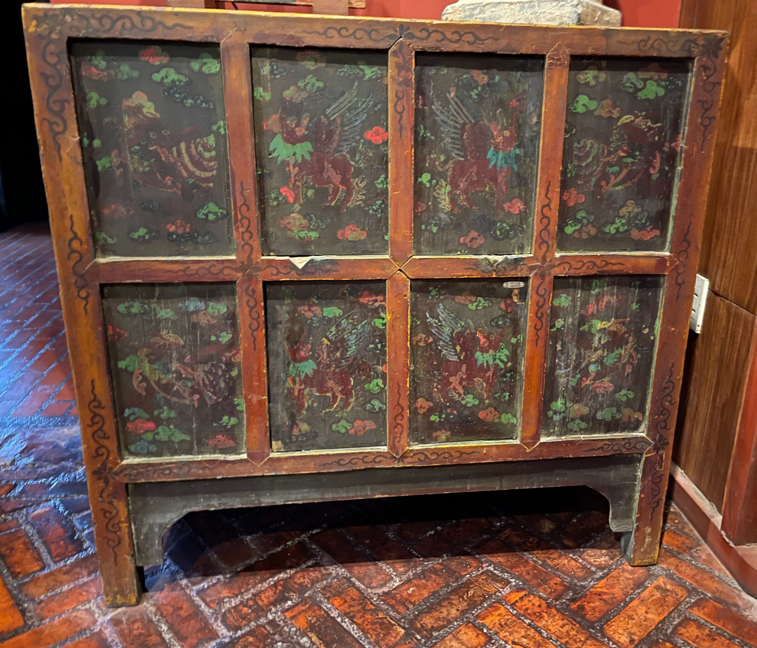 Tibetan Painted Cabinet