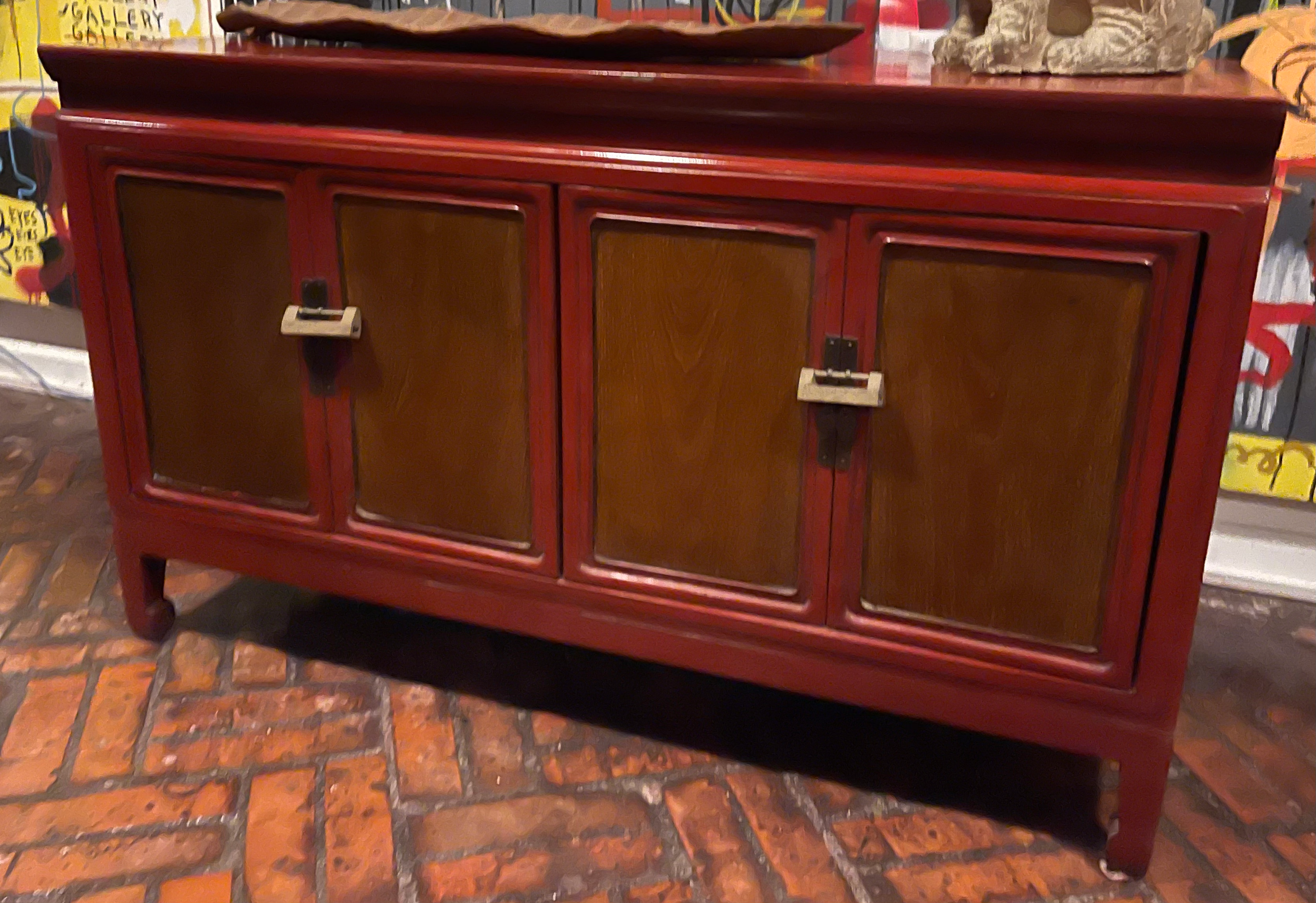 Red Chinese Cabinet