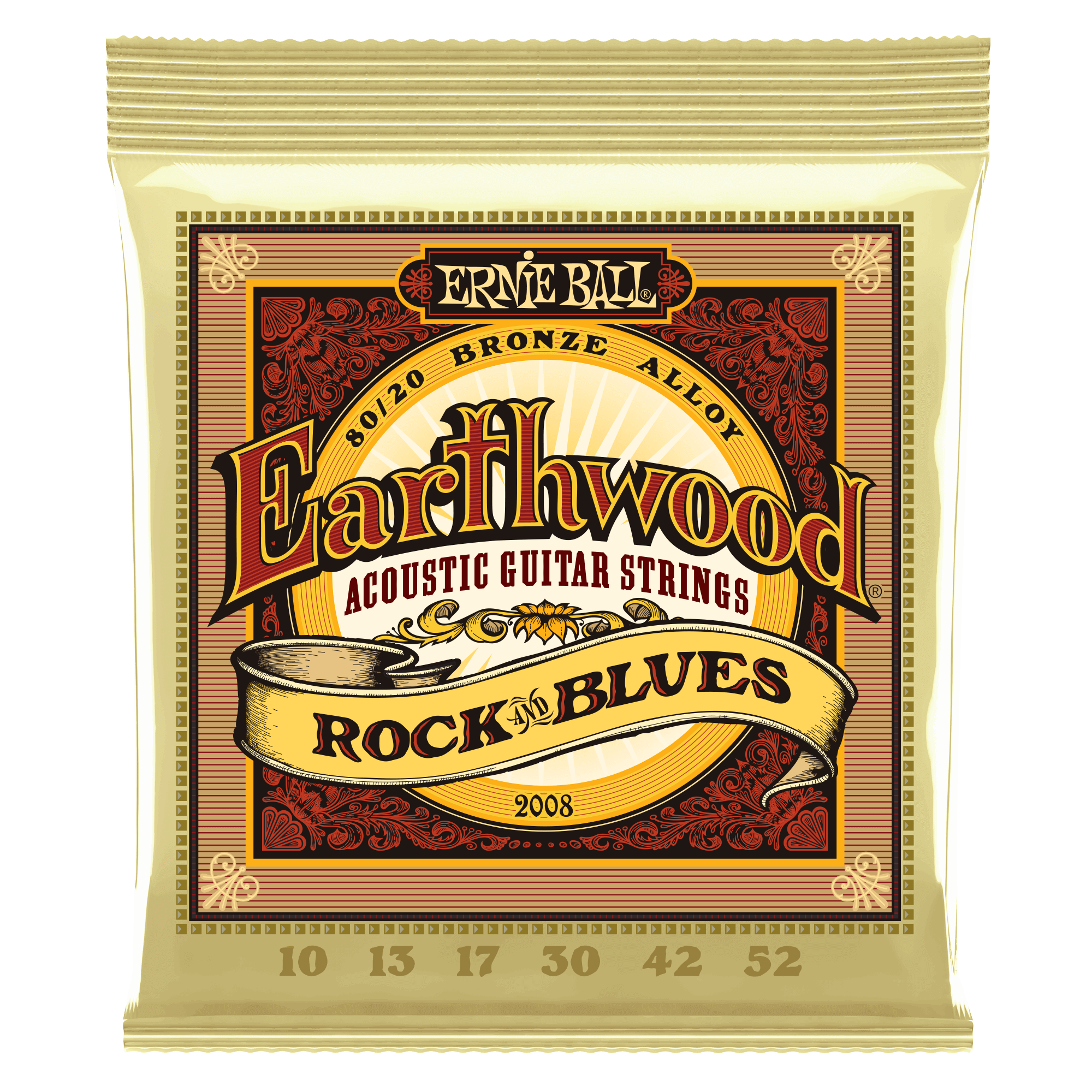 Ernie Ball Earthwood 80/20 Bronze Rock n Blues 10-52