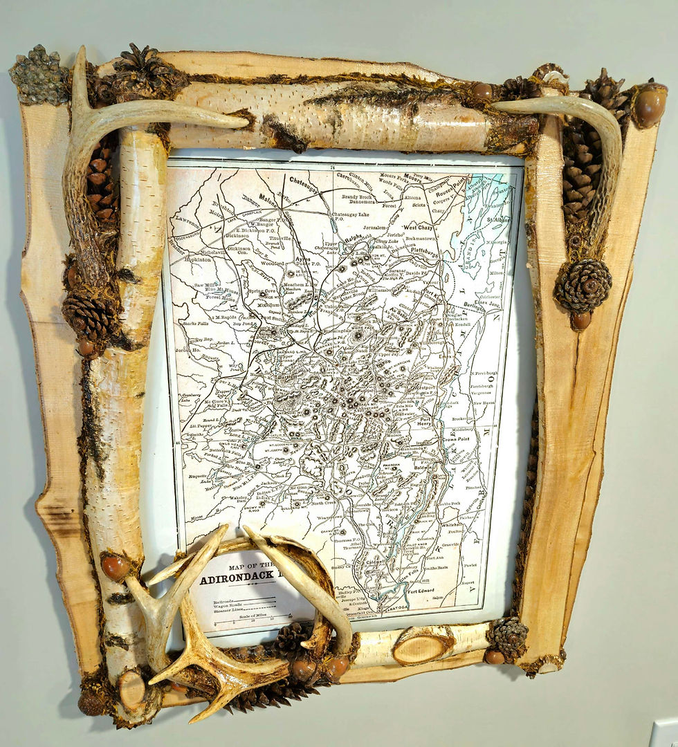 Thumbnail: Adirondack Map Wall Art