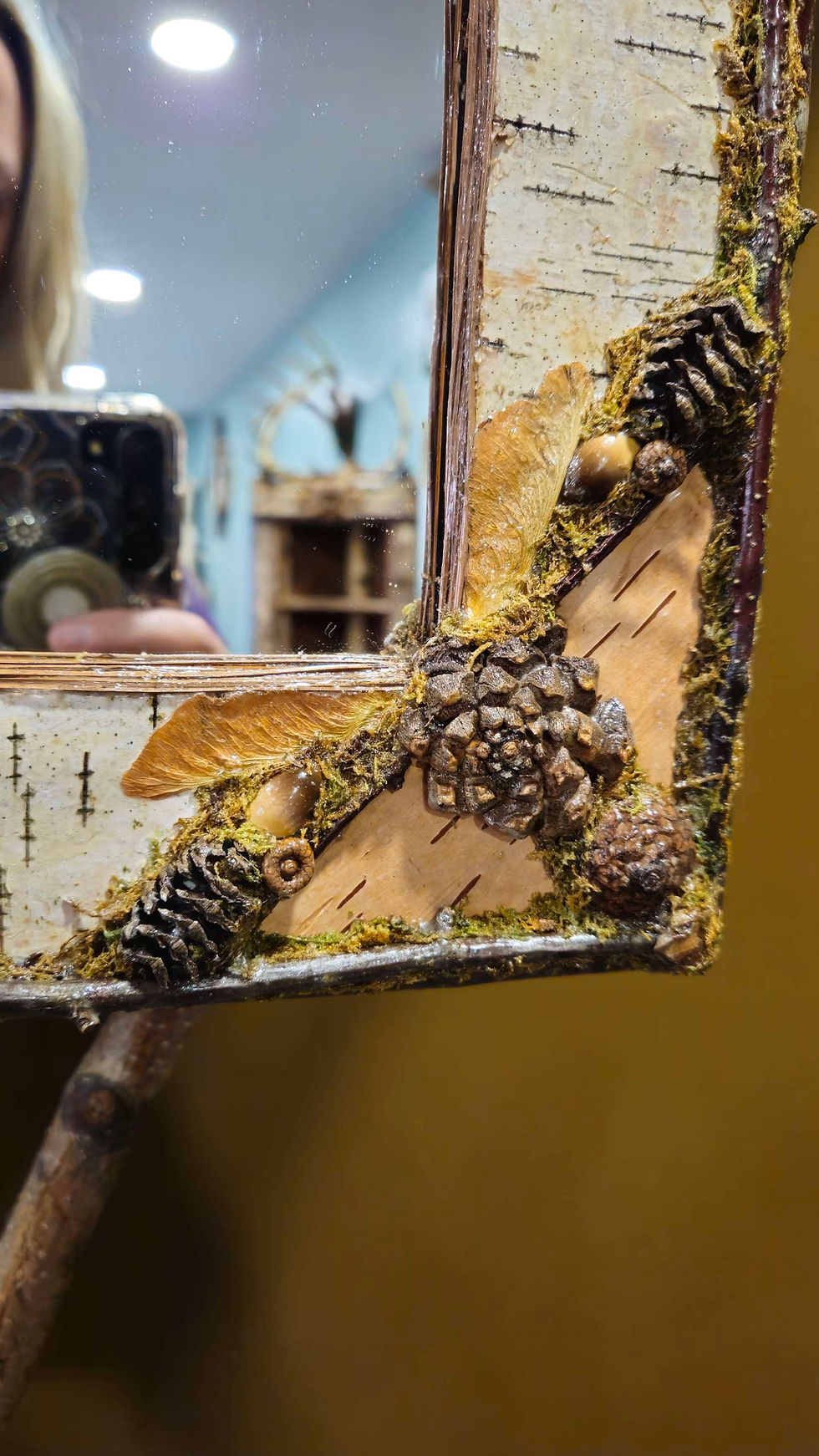 Thumbnail: Rustic birch mirror