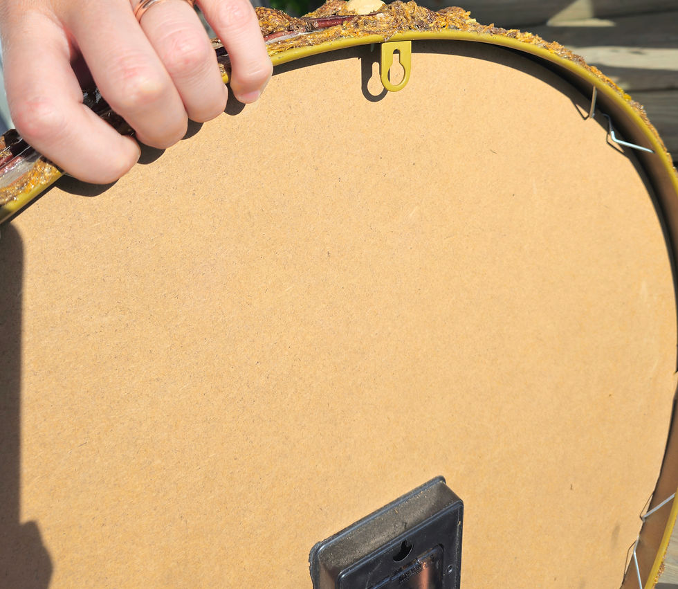 Thumbnail: Gold and birch wall clock