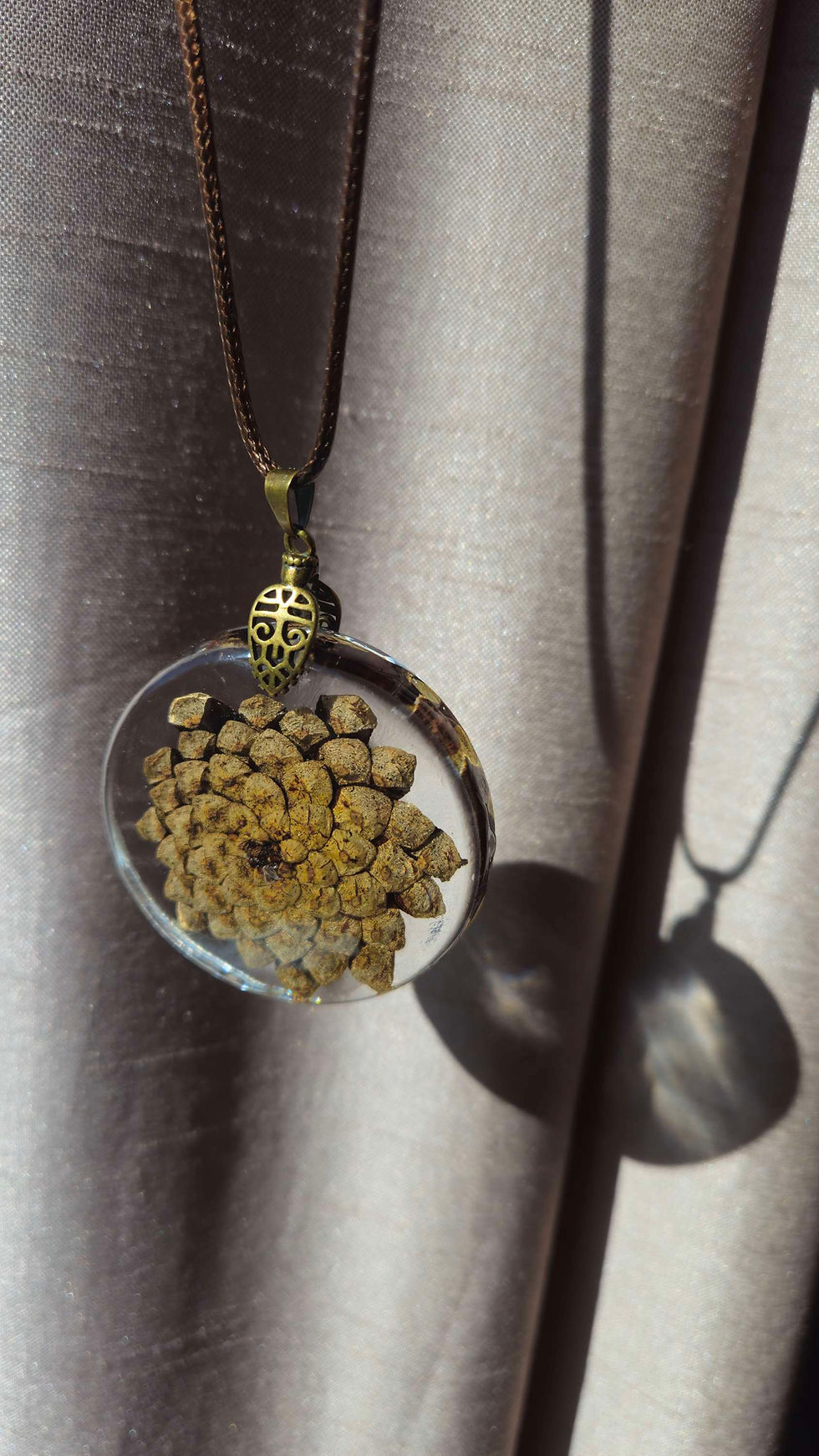 Thumbnail: Pinecone bottom necklace