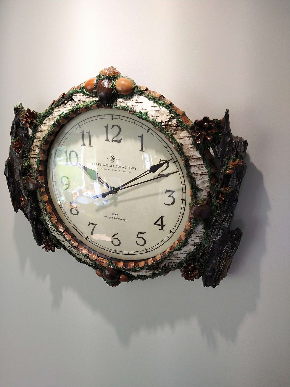 Thumbnail: Blackened wood rustic clock