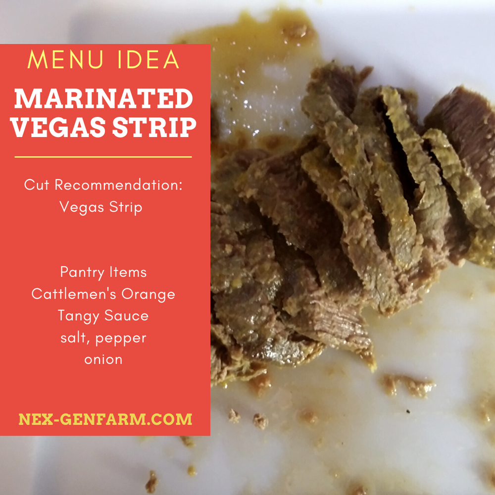 Marinated Vegas Strip Steak