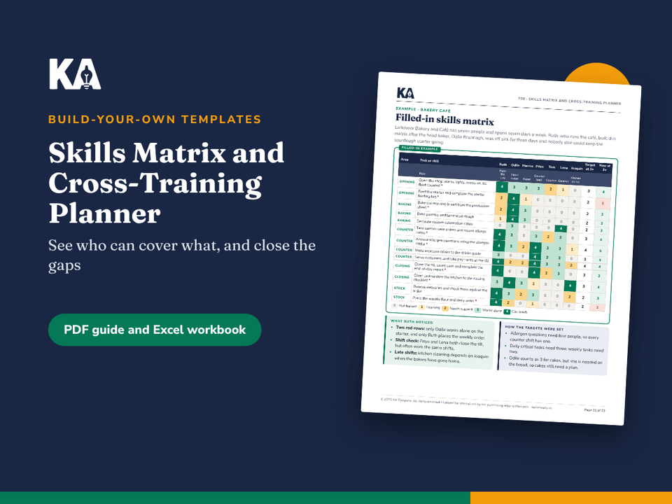 Skills Matrix and Cross-Training Planner cover