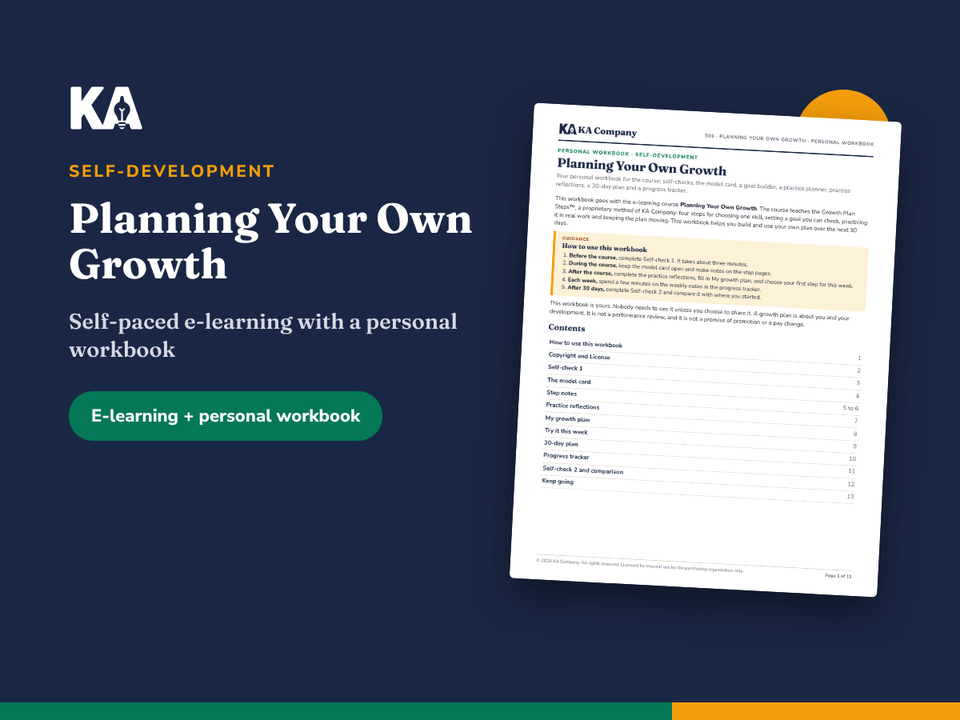 Planning Your Own Growth cover