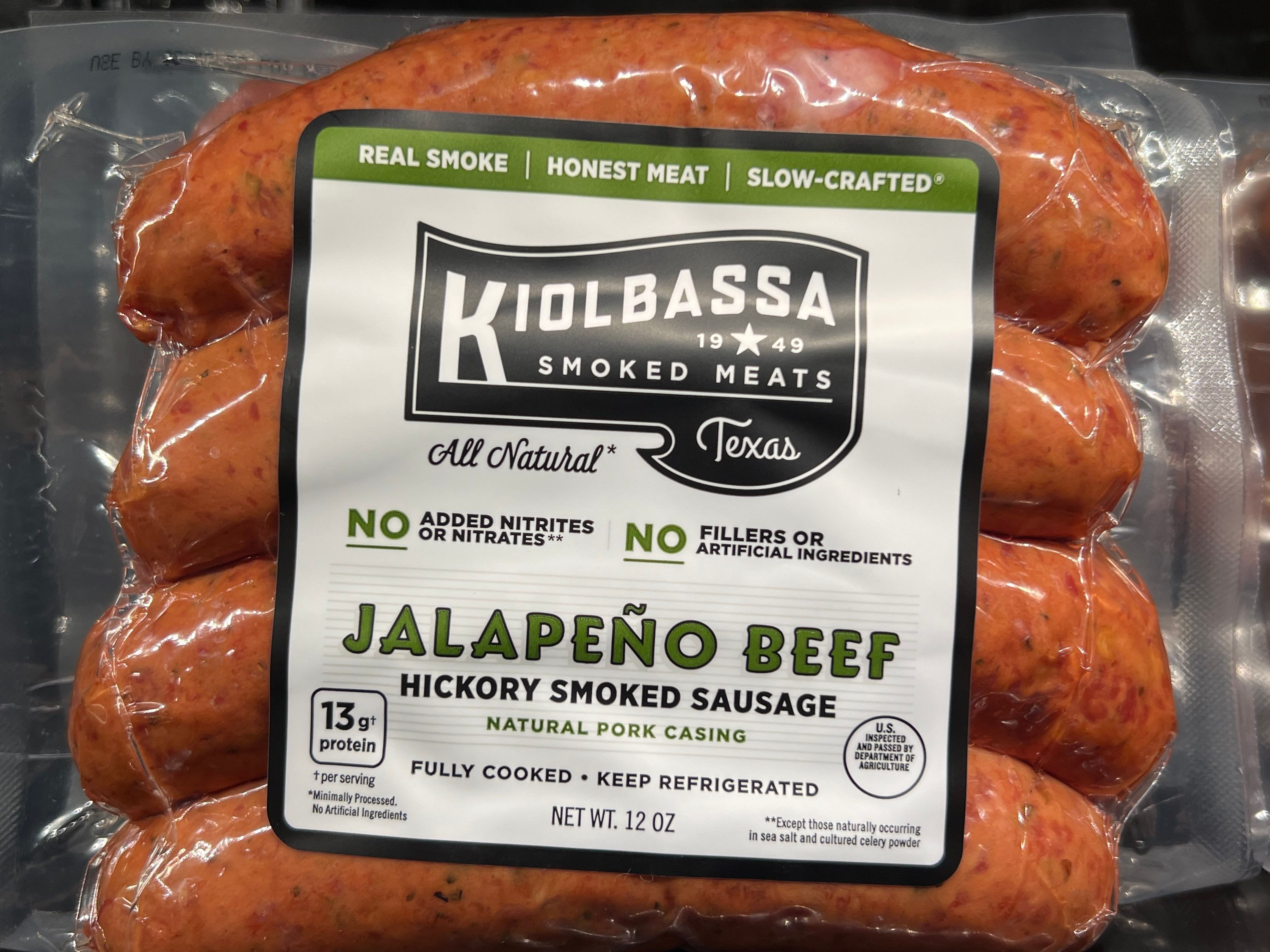 Kiolbassa jalapeno beef