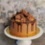 Cookie and brownie stack drip cake