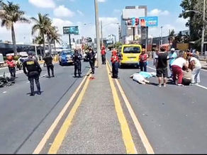 Motociclista fallece tras accidente en zona 10 de la capital