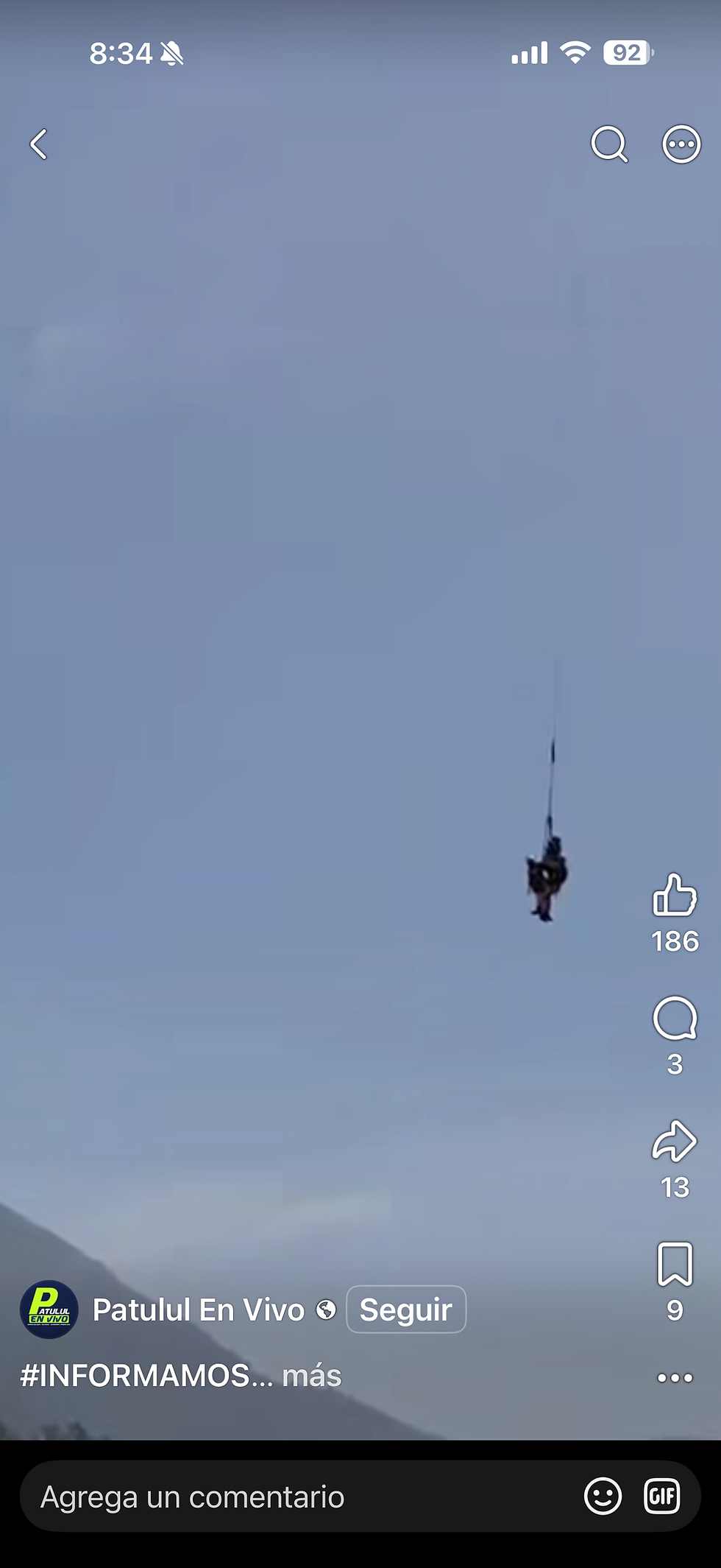 Rescatista cae desde aeronave y el operativo se convierte en una doble tragedia