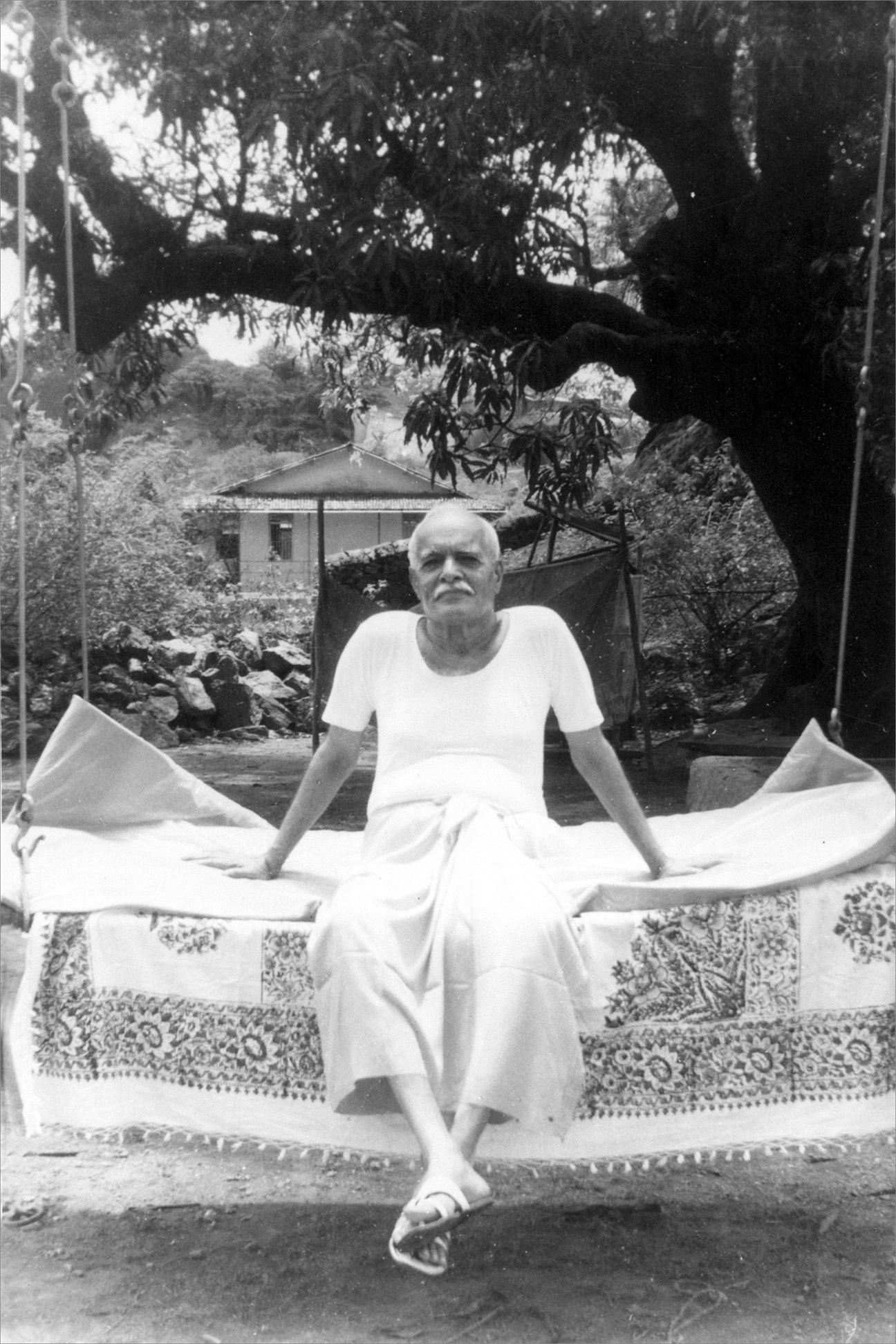 Brahma baba sitting in garden