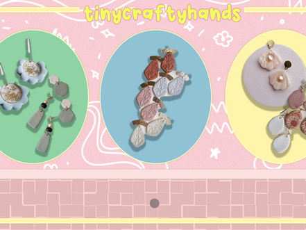 Enhance Your Look with these Handmade Earrings from Tiny Crafty Hands!