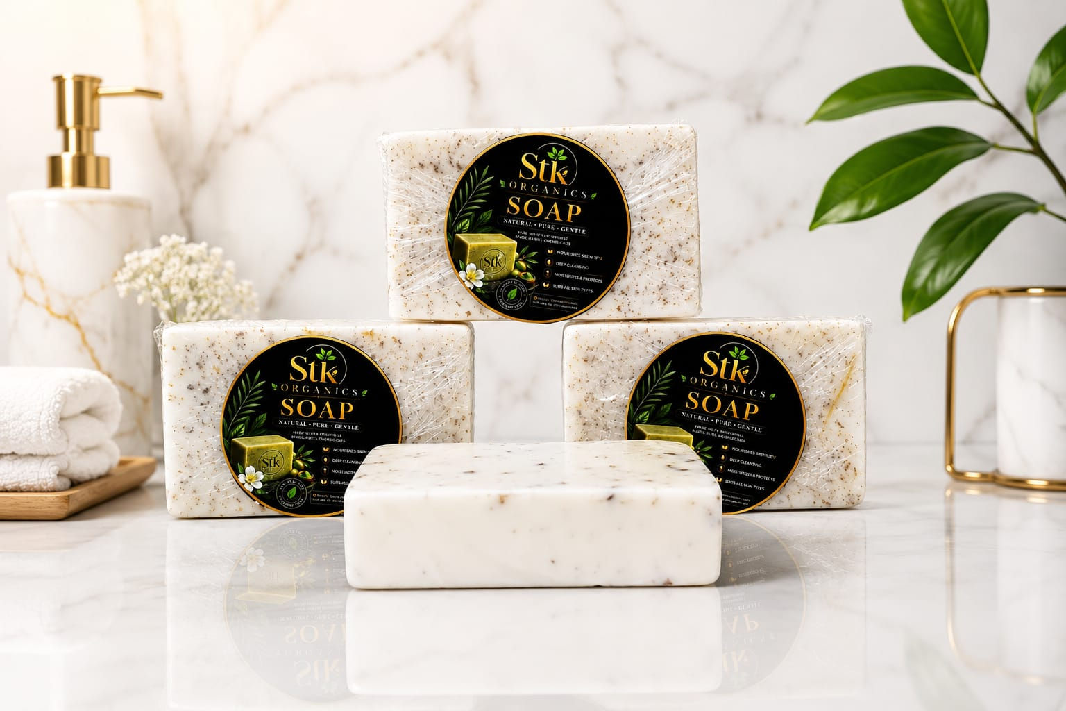 STK ORGANICS FLAXSEED AND RICE WATER SOAP