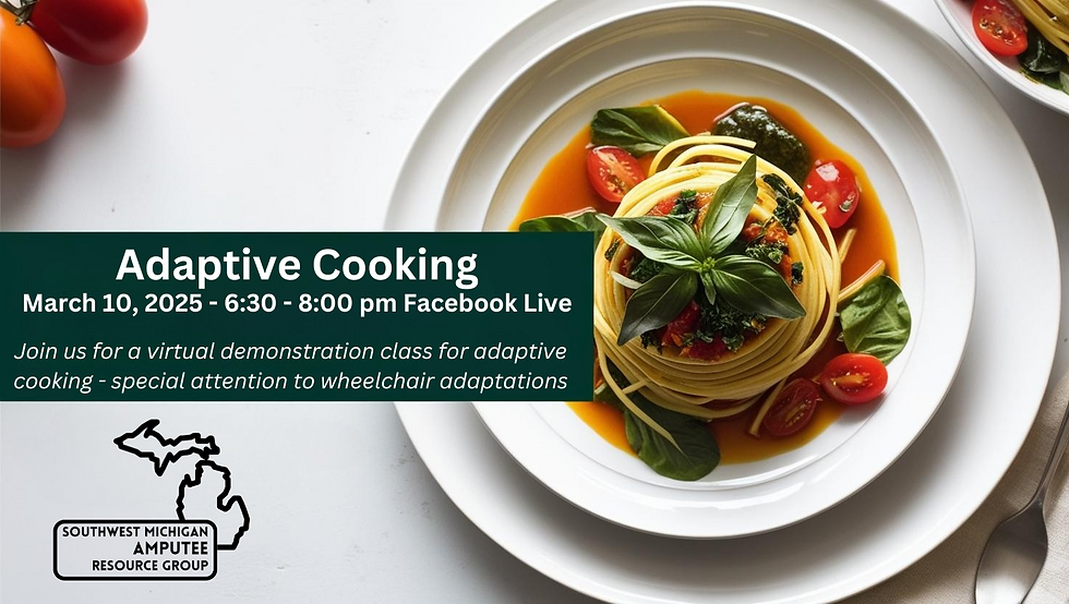 Amputee Kitchen Adaptations - a live cooking demonstration class
