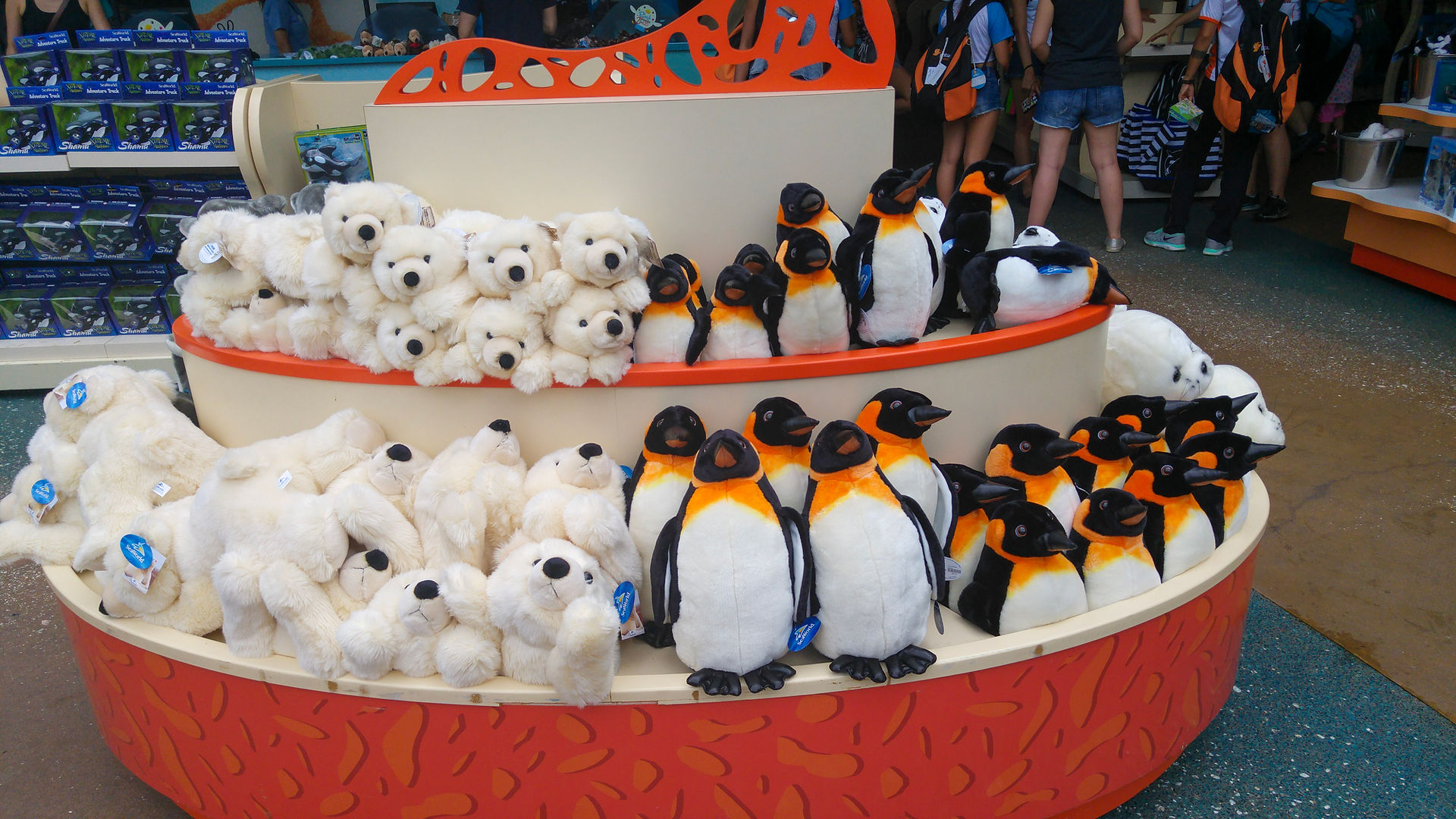 Pelúcias no SeaWorld San Diego