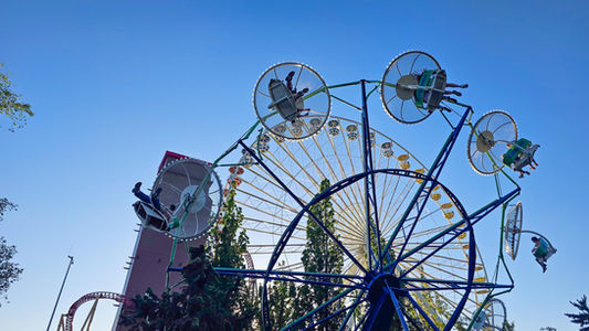 Paratrooper no Lagoon em Salt Lake CIty