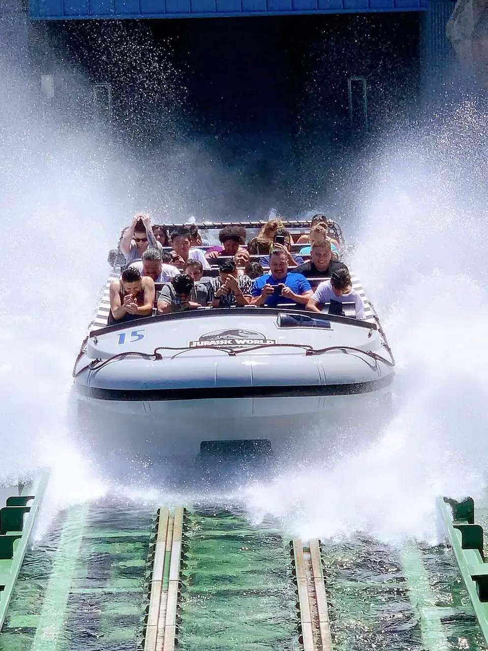 Jurassic Worldno Universal Studios Hollywood em Los Angeles