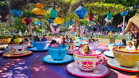 Mad Tea Party na Disneyland em Los Angeles