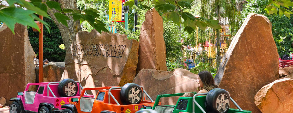 Kiddies rides / Brinquedos infantis no Lagoon em Salt Lake City