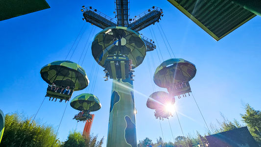 Toy Story Parachute Drop no Walt Disney Studios, futuro Disney Adventure World, na Disney Paris