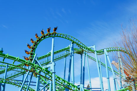 Montaña Rusa El Desafío no Parque de la Costa