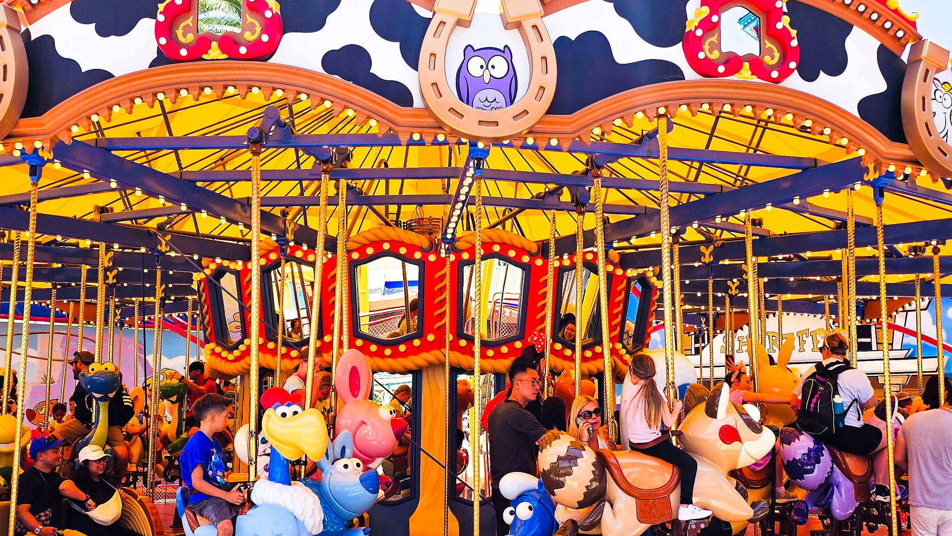 Jessie's Critter Carousel no Disney California Adventure em Los Angeles