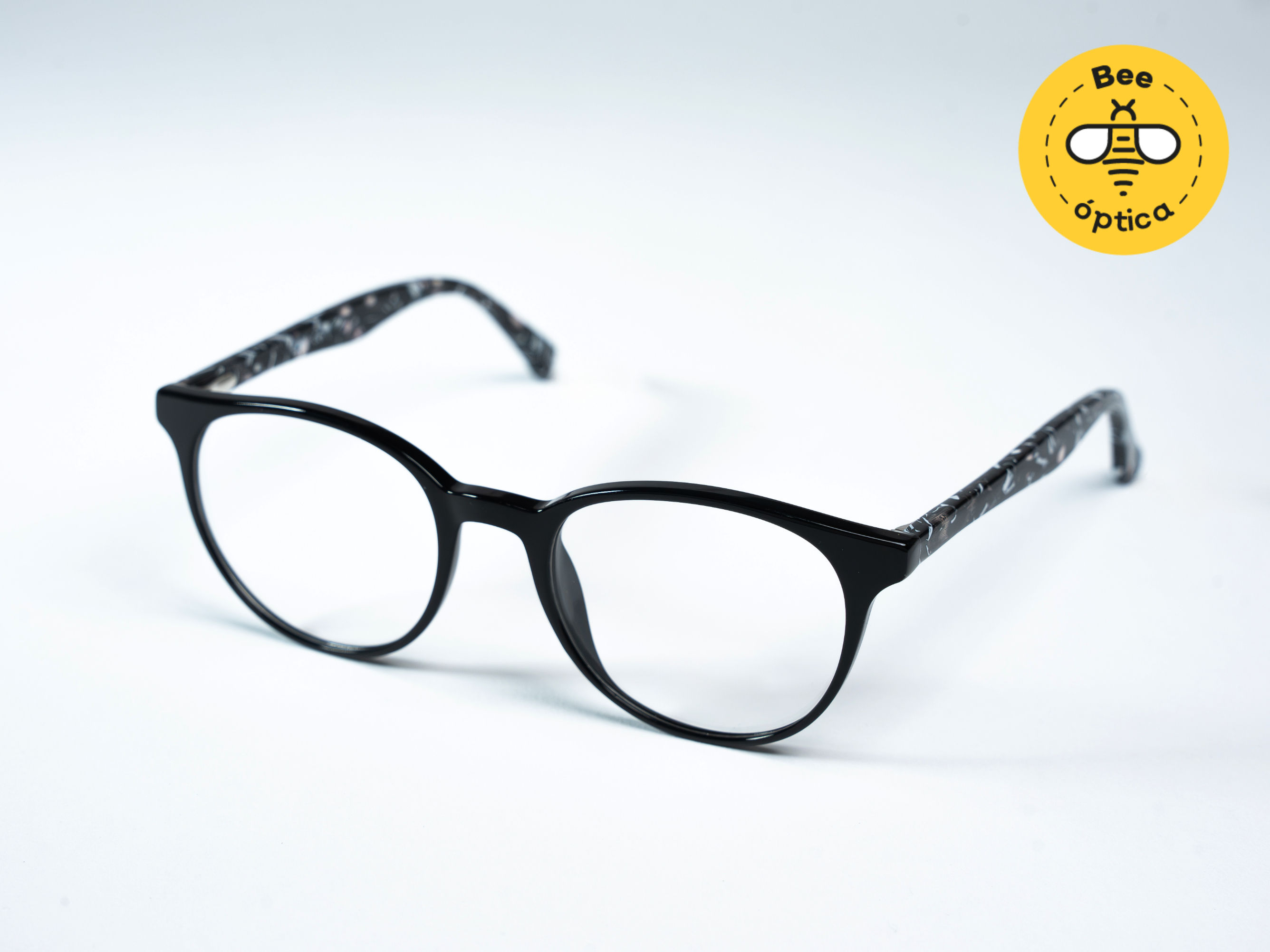 Armazón redondo negro