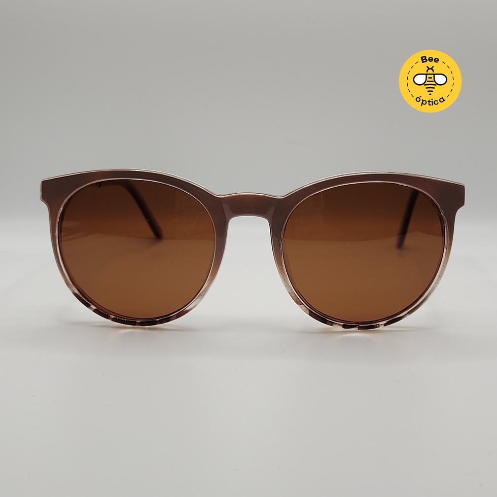 Armazón óptico con sobrelente para sol.