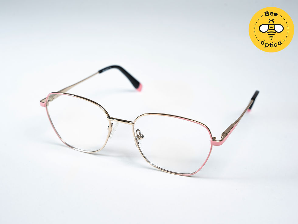 Armazón metálico rosado