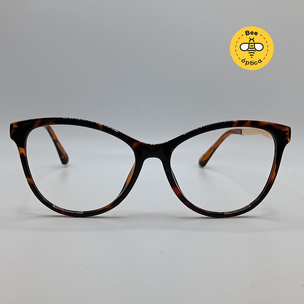 Armazón agatado color marrón con detalles