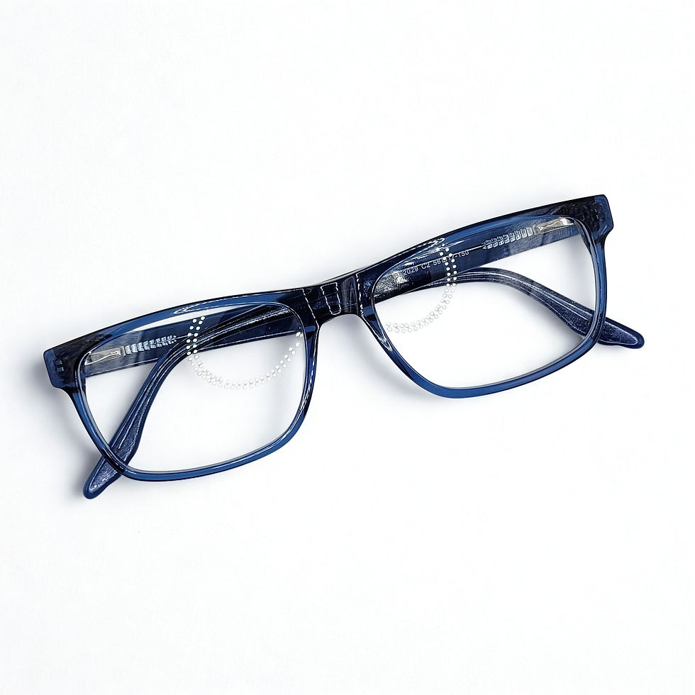 Miniatura: Armazón rectangular azul traslúcido 