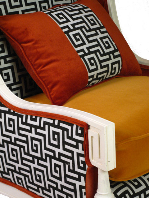 Thumbnail: Classical Greek Key Wing Chair