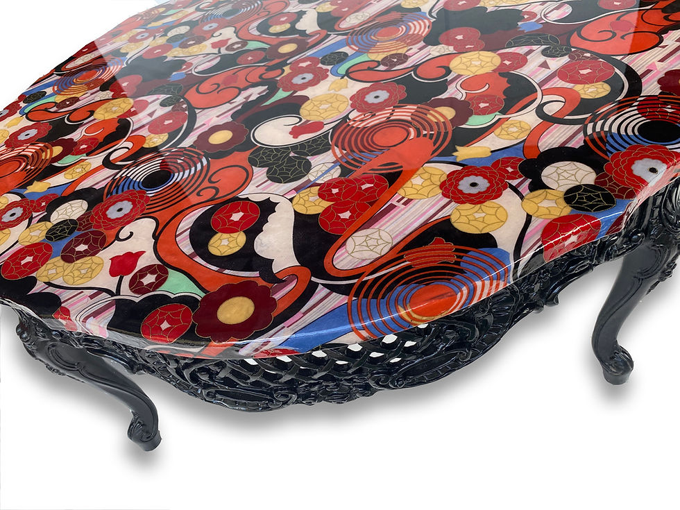 Thumbnail: Art Deco Resin Top Coffee Table
