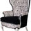 Thumbnail: Pair of French Skull Wing Chairs