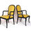 Thumbnail: 6 side 2 Arm Velvet Dining Chairs in Manner of Serge Roche