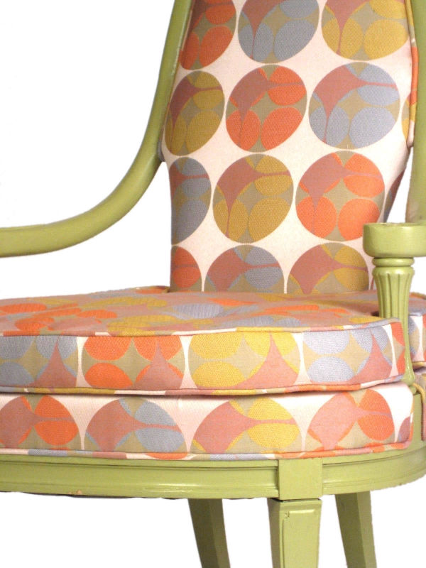 Thumbnail: Pair of Retro Pop Lime Chairs