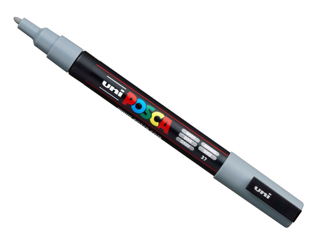 Uni Posca Spitze 0,9-1,3 mm PC-3M Grau