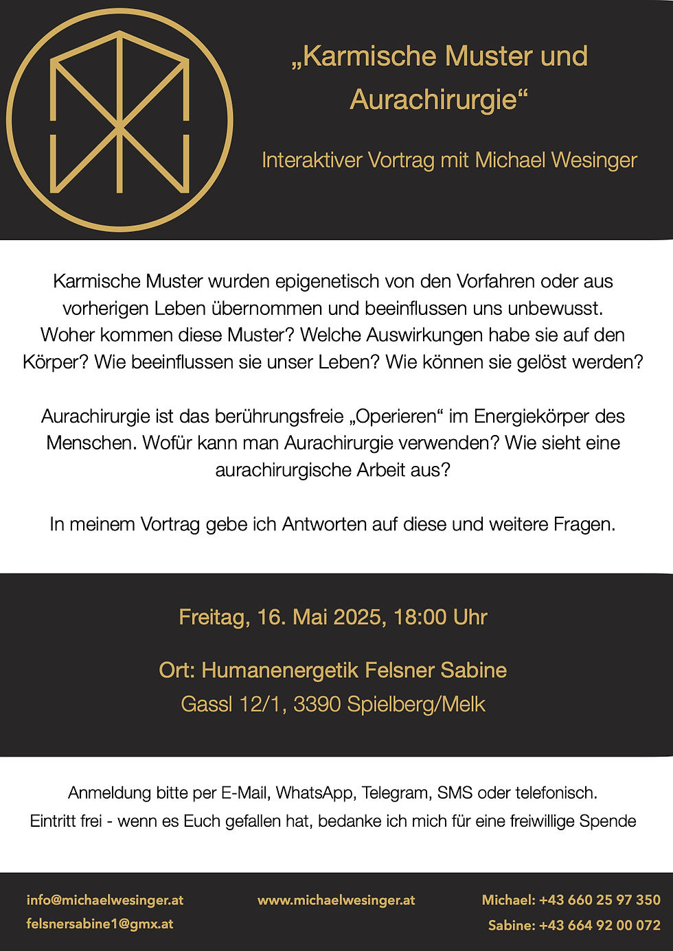 Vortrag: Karmische Muster und Aurachirurgie